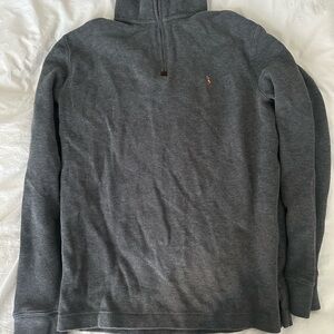 Polo Ralph Lauren Grey Quarter-Zip Sweater Size S